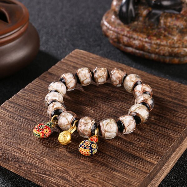 Shangri-La Sacred Ash Glass Bracelet-White Energy